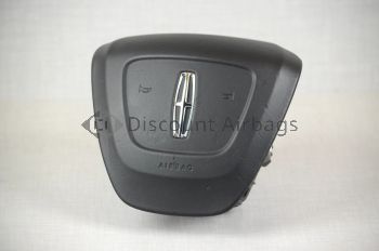 Left LH Front Driver Wheel Airbag Black Leather OEM