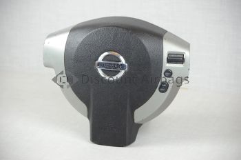 Front Driver Steering Wheel Airbag Black OEM W/Buttons
