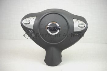 Left Front Driver Wheel Airbag Black Genuine OEM