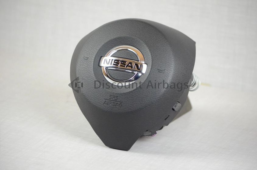 Left Driver Wheel Airbag Black Genuine OEM Chrome Emblem